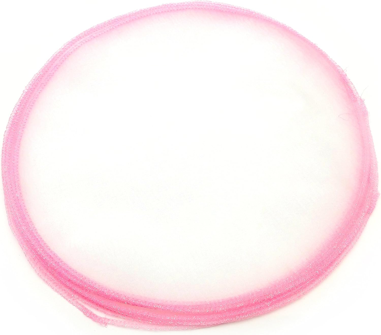 Party Favors Plus Organza Circles Sheer with Pink Edge Favor Wrap 9"