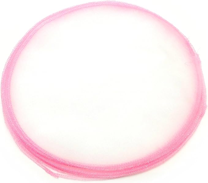 Party Favors Plus Organza Circles Sheer with Pink Edge Favor Wrap 9"