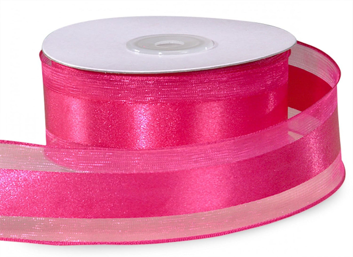 Party Favors Plus Light Pink Organza and Satin Ribbon 1.5in 25 Yards