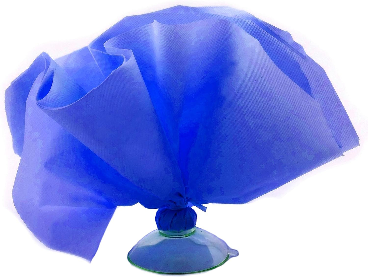 Party Favors Plus Royal Blue Plastic Deco-Puff Pom Flowers 12 Count