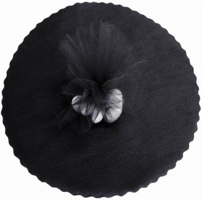Party Favors Plus Black 9-Inch Tulle Circles 25 Count