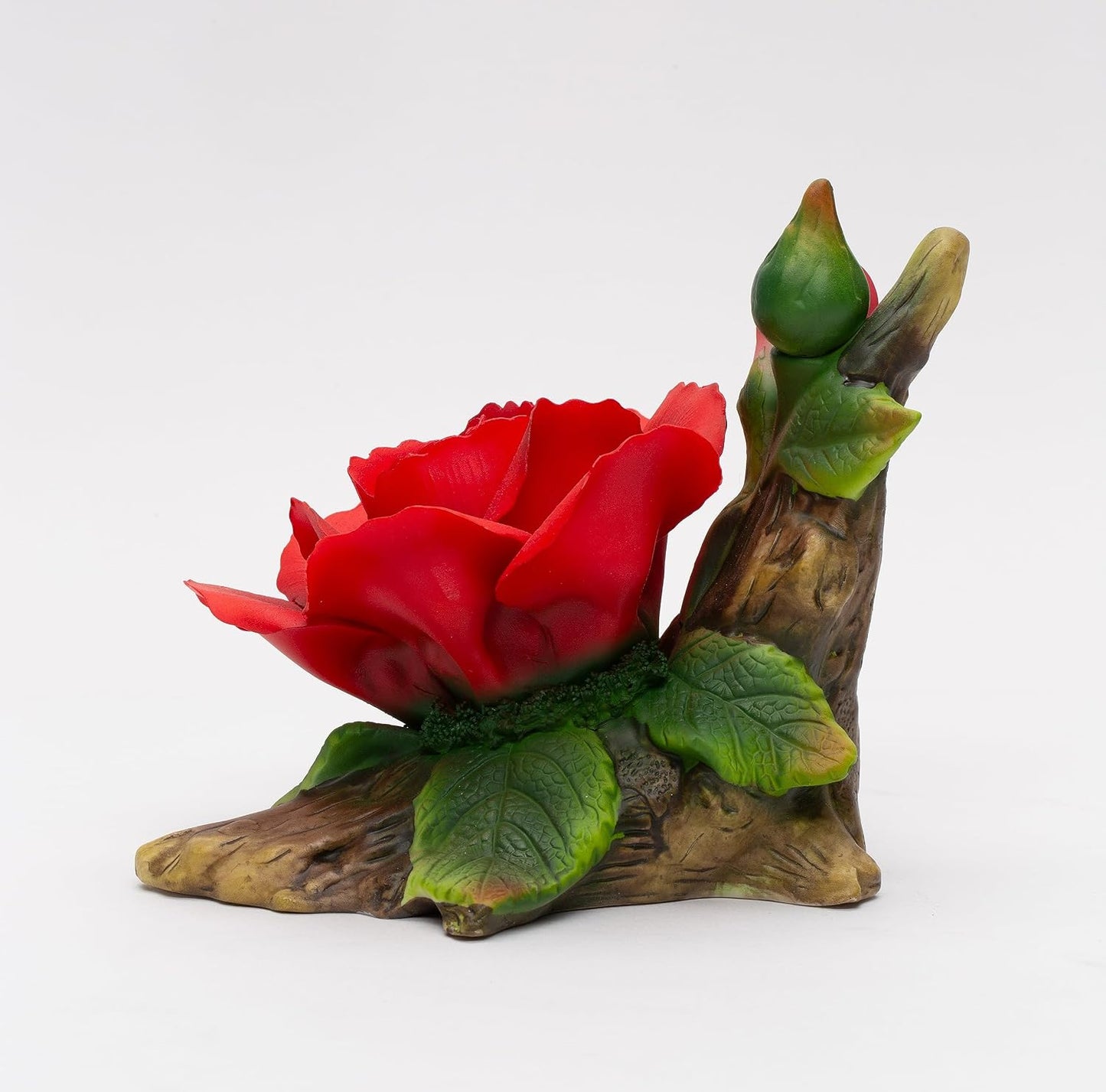 Cosmos Gifts Fine Porcelain Red Rose Flower Figurine 5-3/4" L 5088FIGURINE