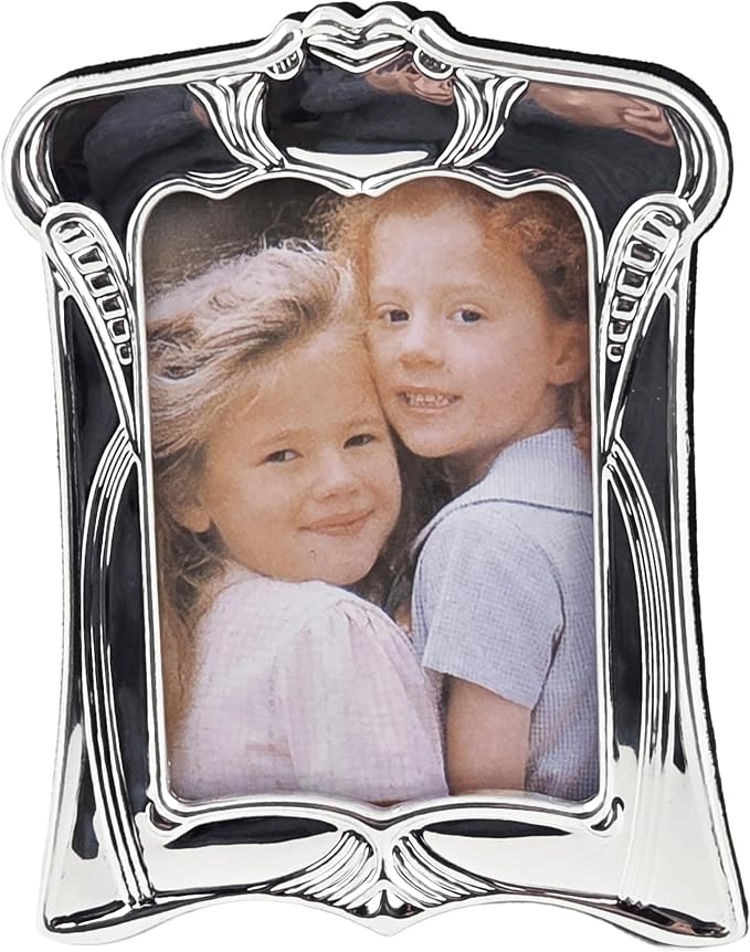 Party Favors Plus Ornate Silver-Tone Picture Frame Tabletop Display 2x3 Inch Set of 5