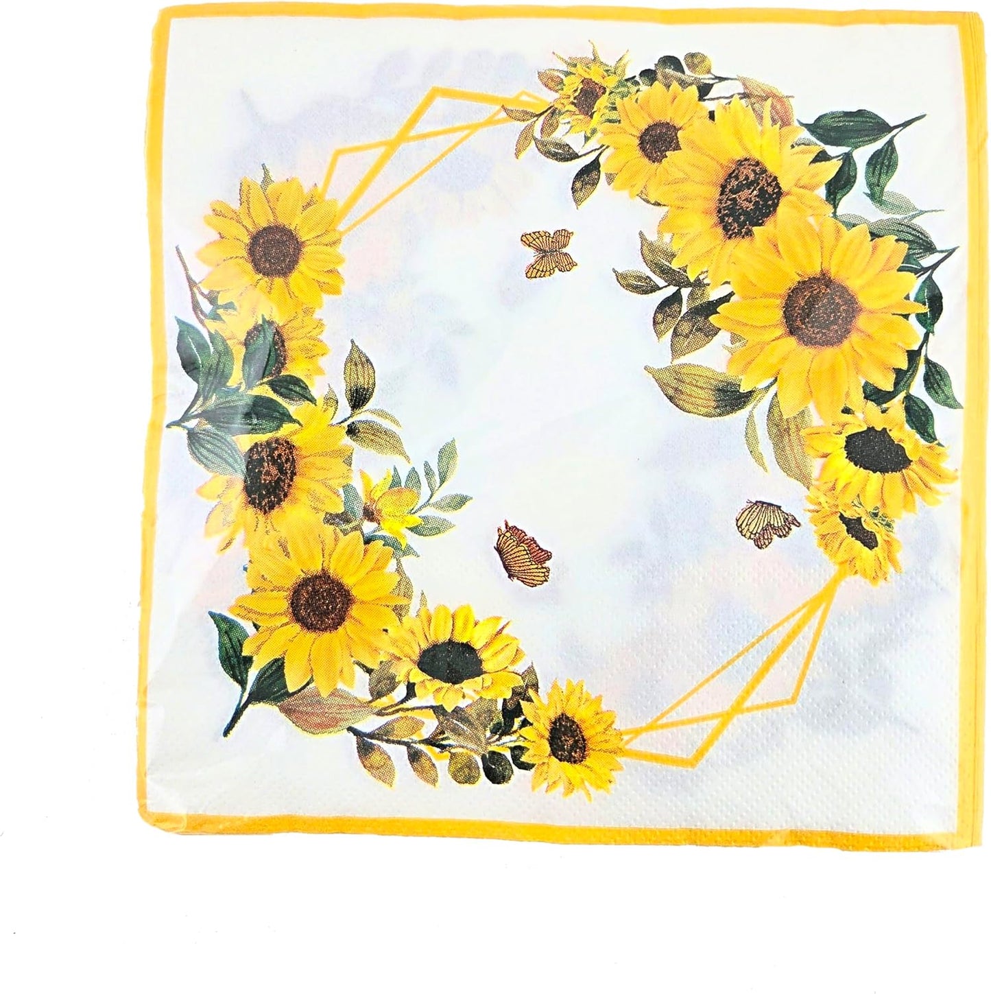 Party Favors Plus Sunflower Paper Plates Napkins Cups Set 100 Count