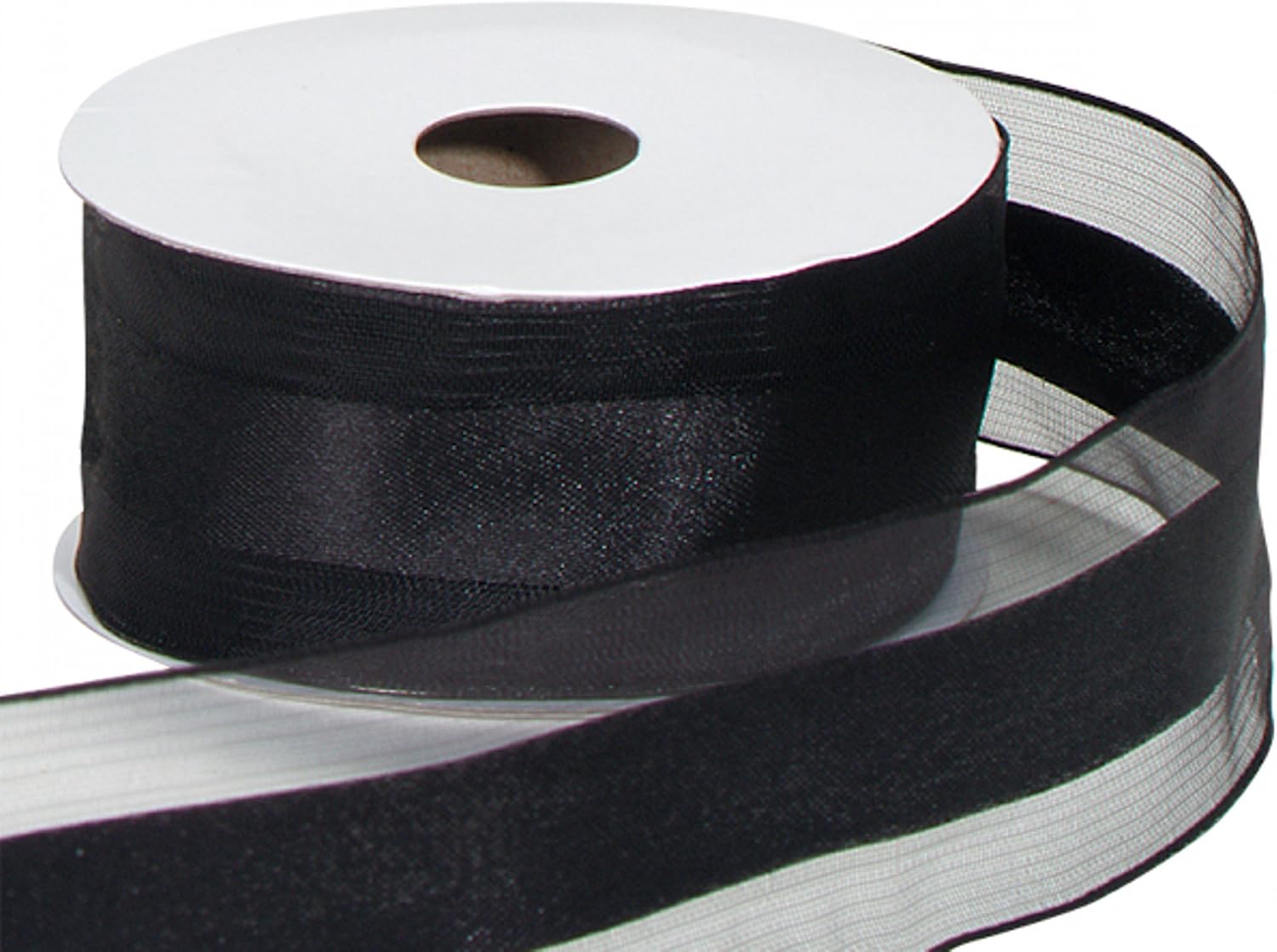 Party Favors Plus Black Organza and Satin Ribbon 1.5in 25 Yards