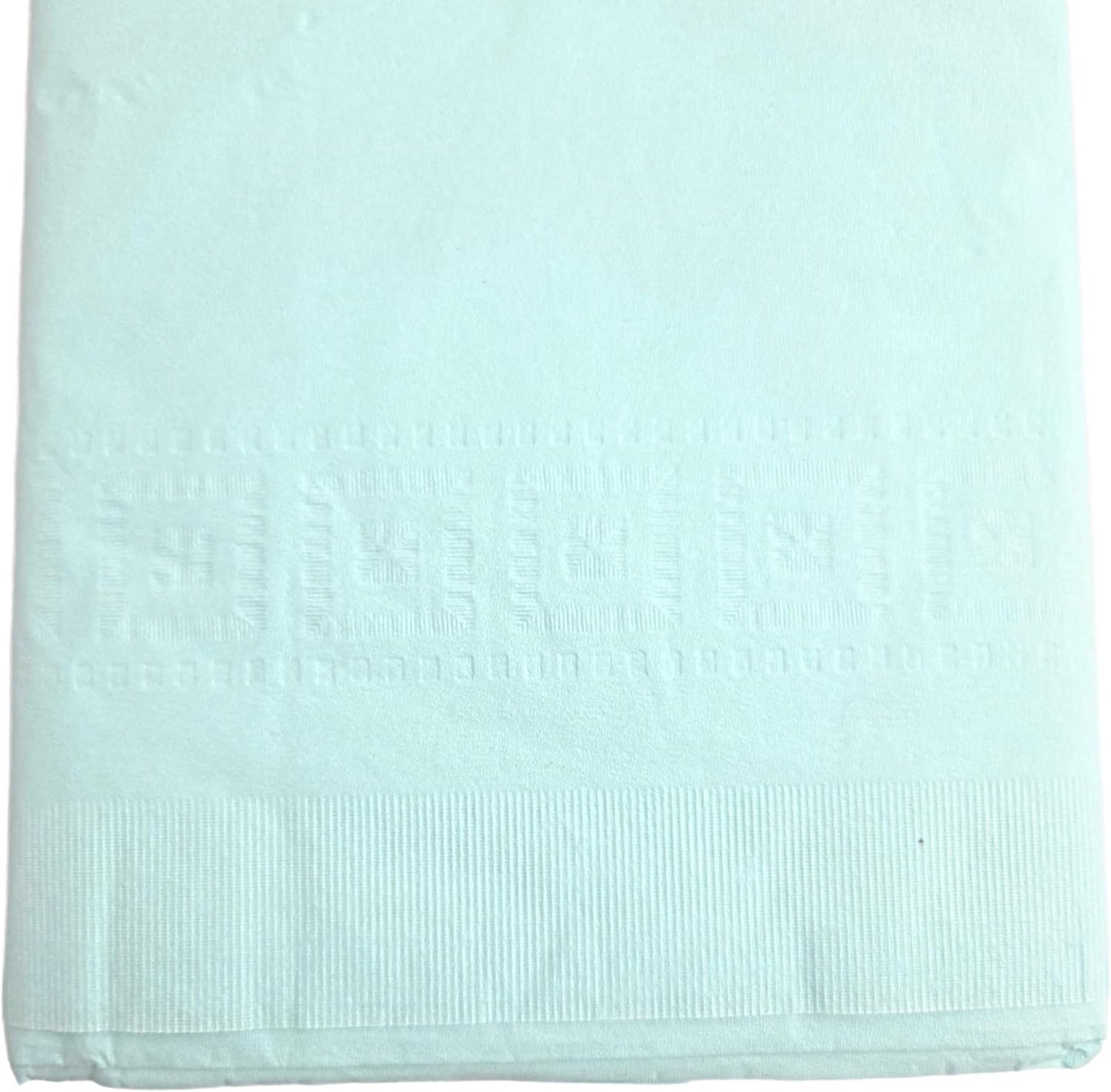 Party Favors Plus Light Blue Disposable Tablecloth 2-Ply Tissue Plastic Lining 54x108 Inch Pack of 2