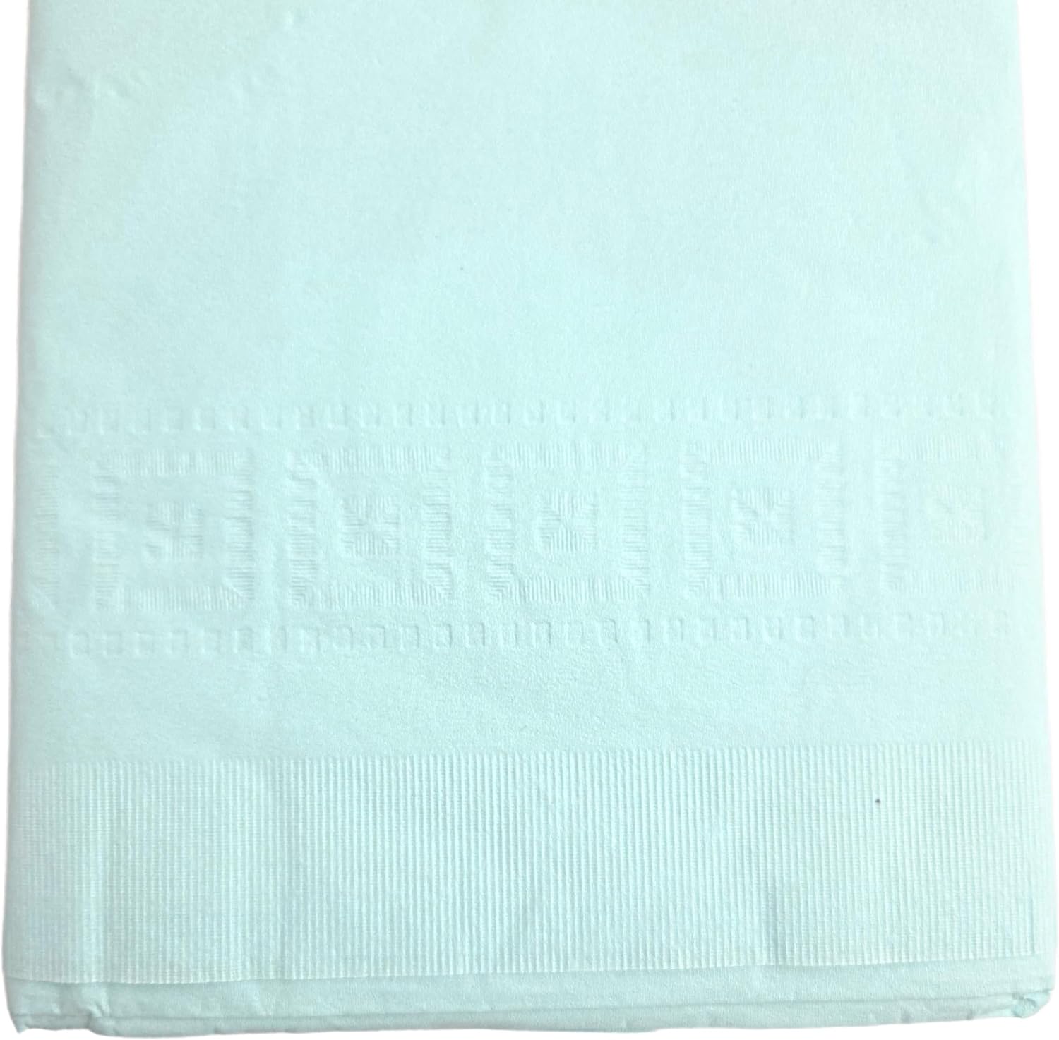 Party Favors Plus Light Blue Disposable Tablecloth 2-Ply Tissue Plastic Lining 54x108 Inch Pack of 2