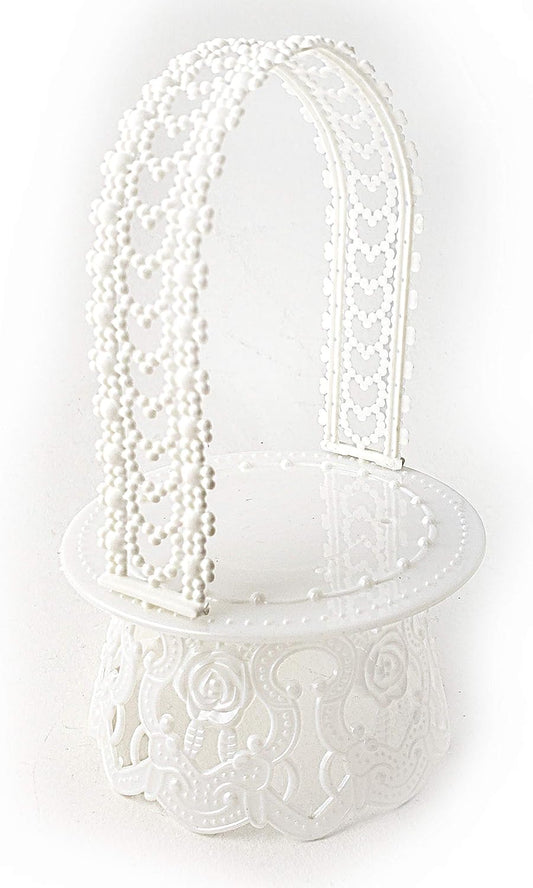 Party Favors Plus White Plastic Round Cake Stand 12 Inch