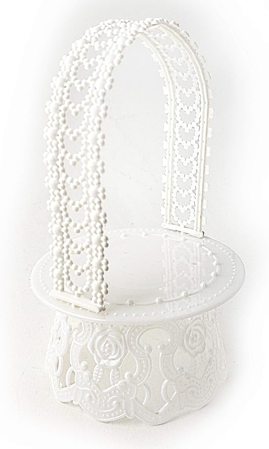 Party Favors Plus White Plastic Round Cake Stand 12 Inch