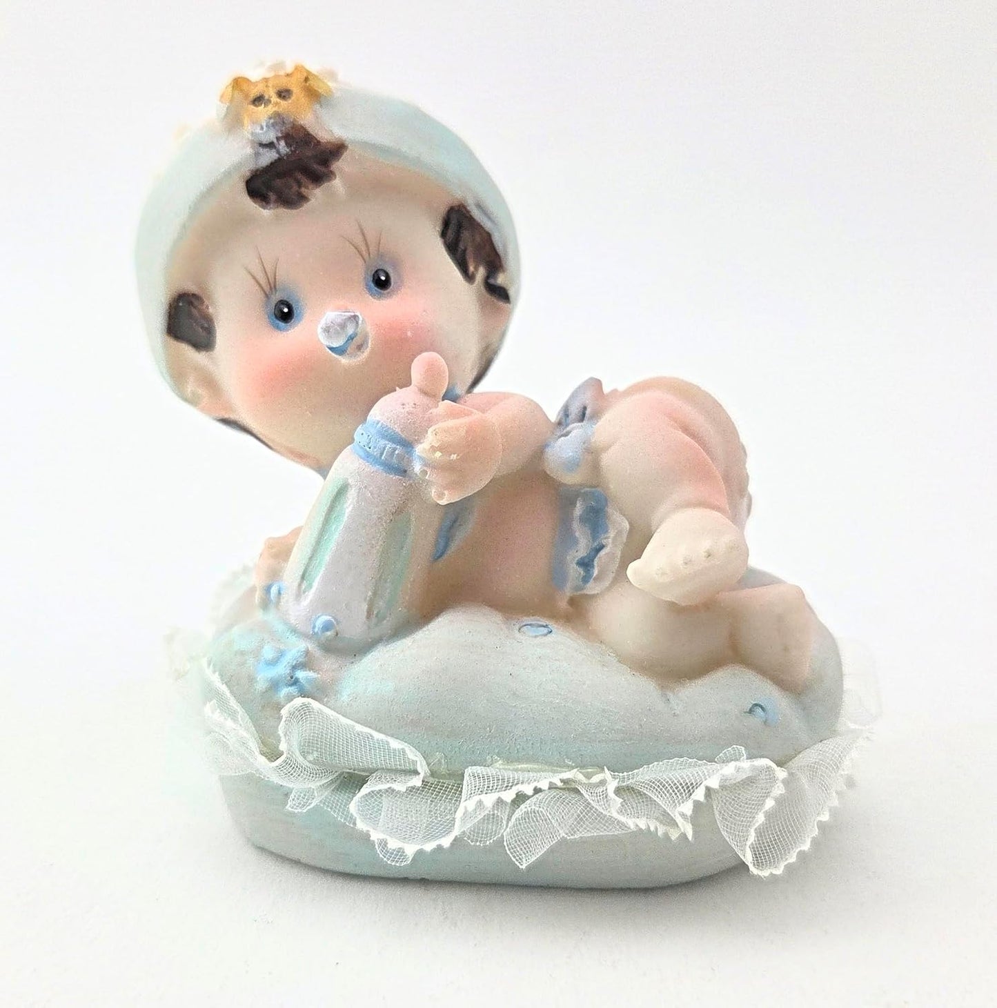 Party Favors Plus Baby Boy on Pillow Figurines Multicolor Polyresin 3 Inch Set of 2