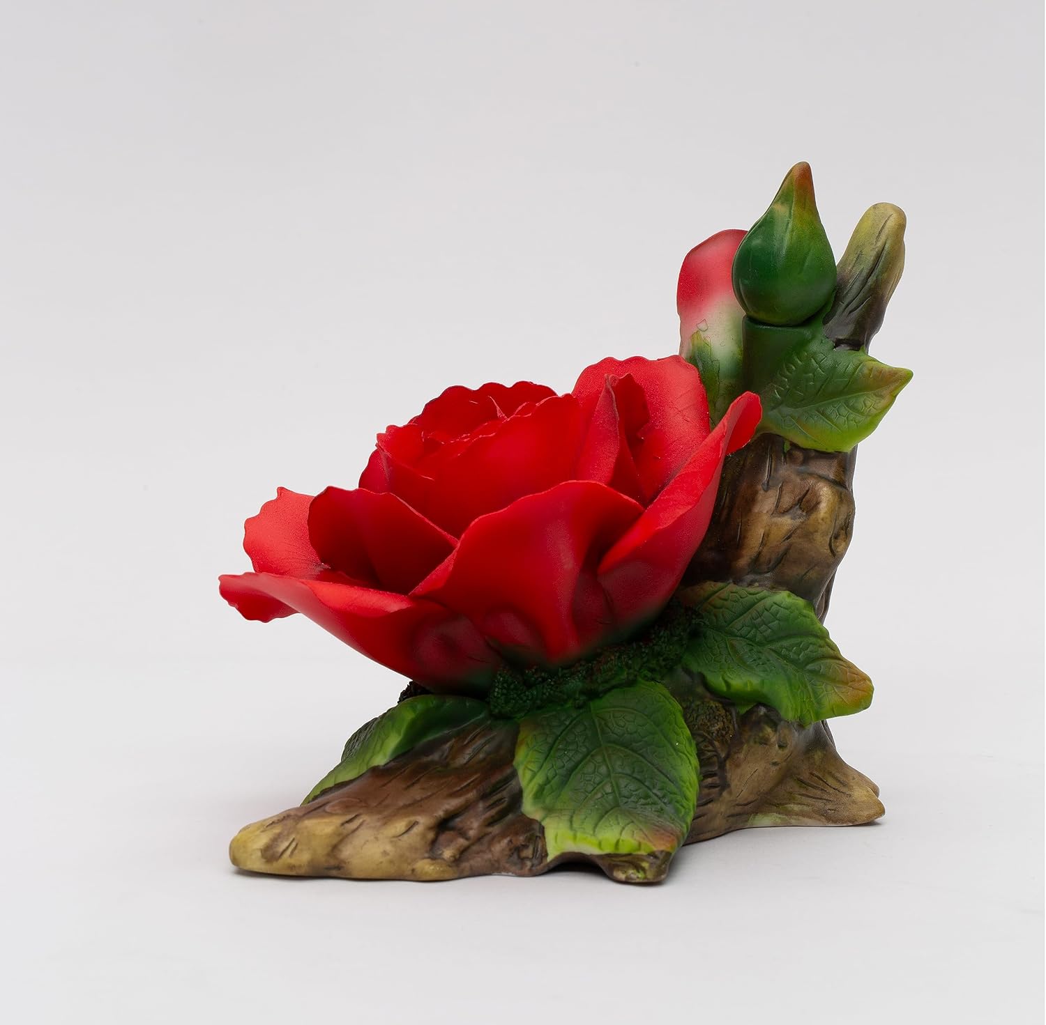 Cosmos Gifts Fine Porcelain Red Rose Flower Figurine 5-3/4" L 5088FIGURINE