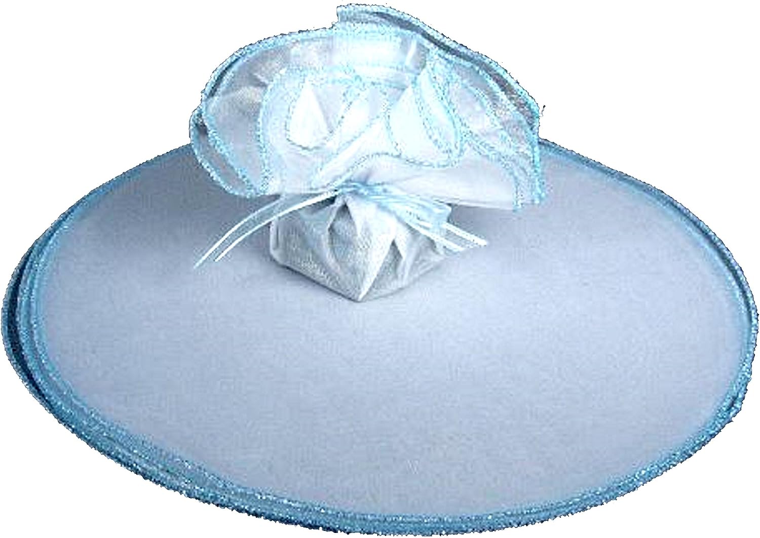 Party Favors Plus Blue Edge Sheer Organza Circles 9" Favor Wedding Shower Wrap