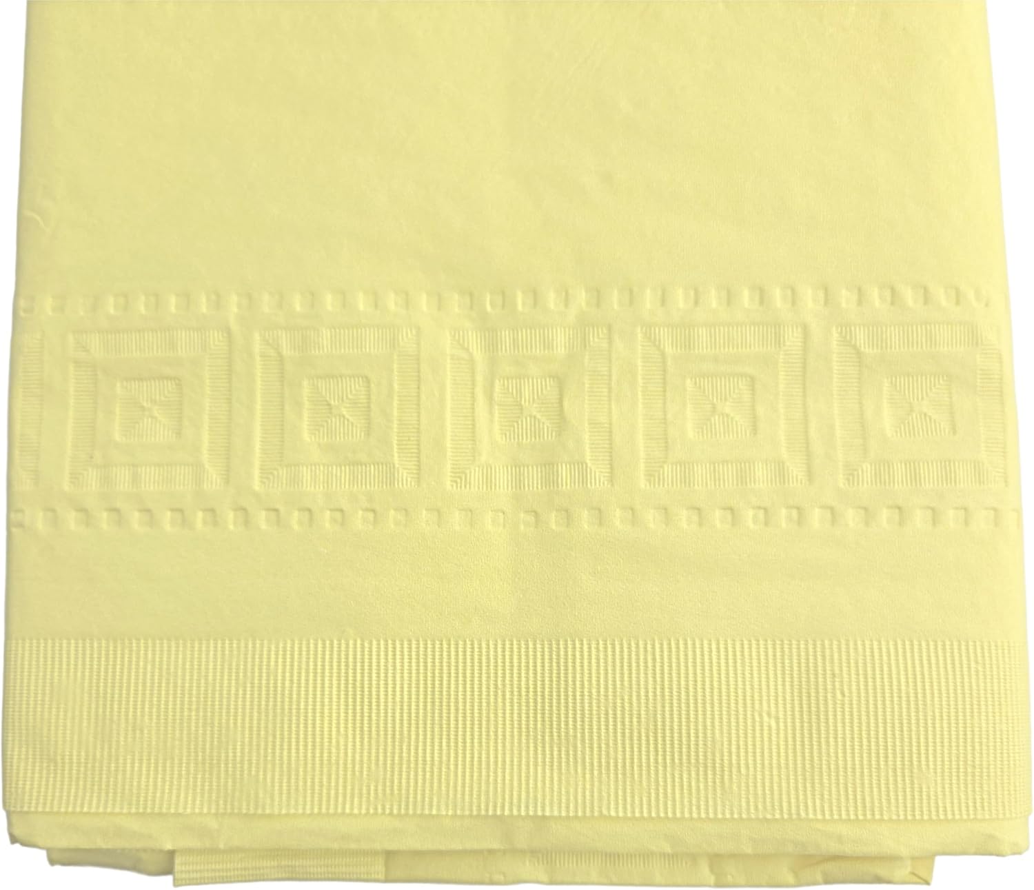 Party Favors Plus Yellow Paper Tablecloth Rectangular 54x108 Inch 2 Pack