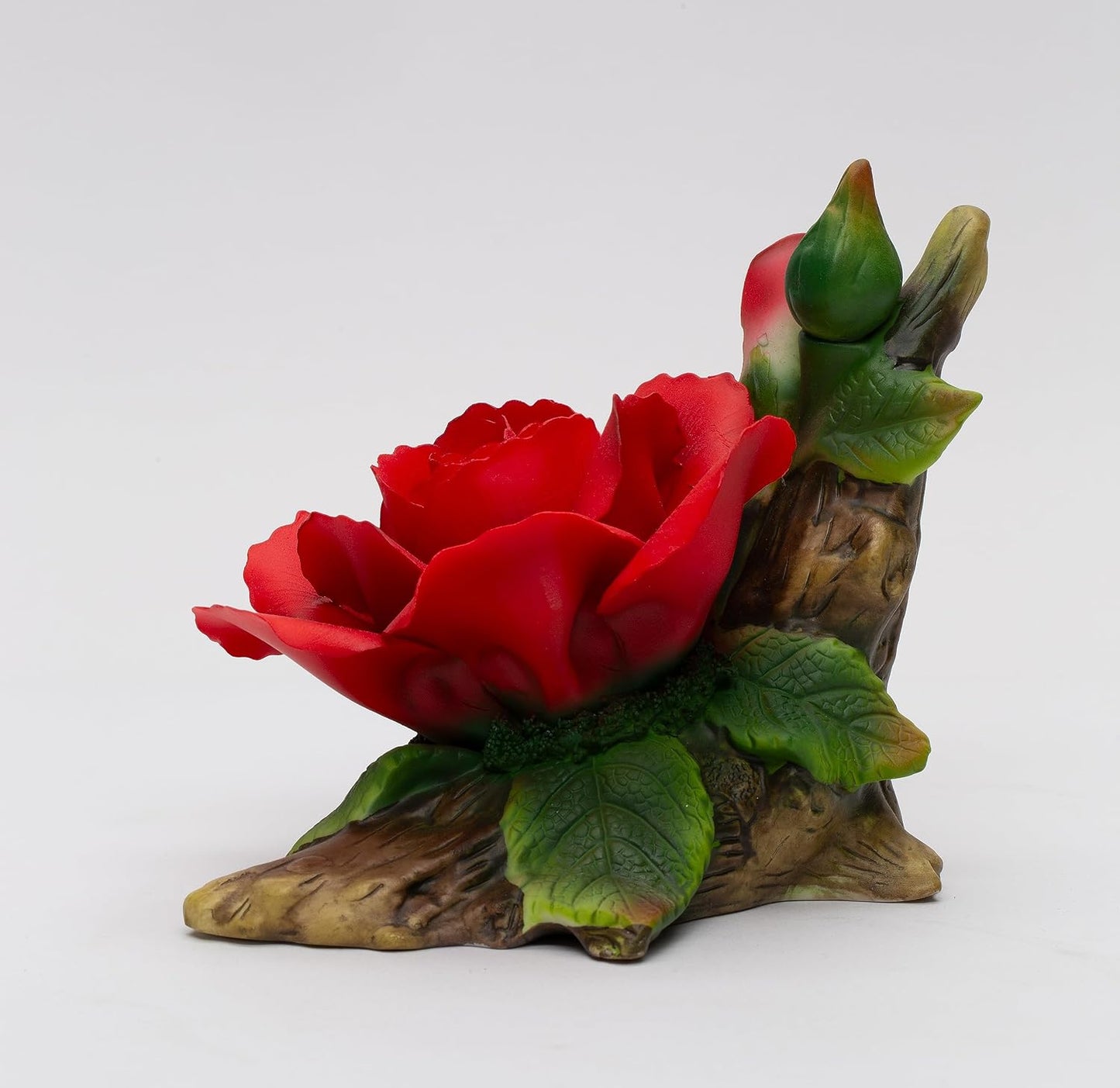 Cosmos Gifts Fine Porcelain Red Rose Flower Figurine 5-3/4" L 5088FIGURINE