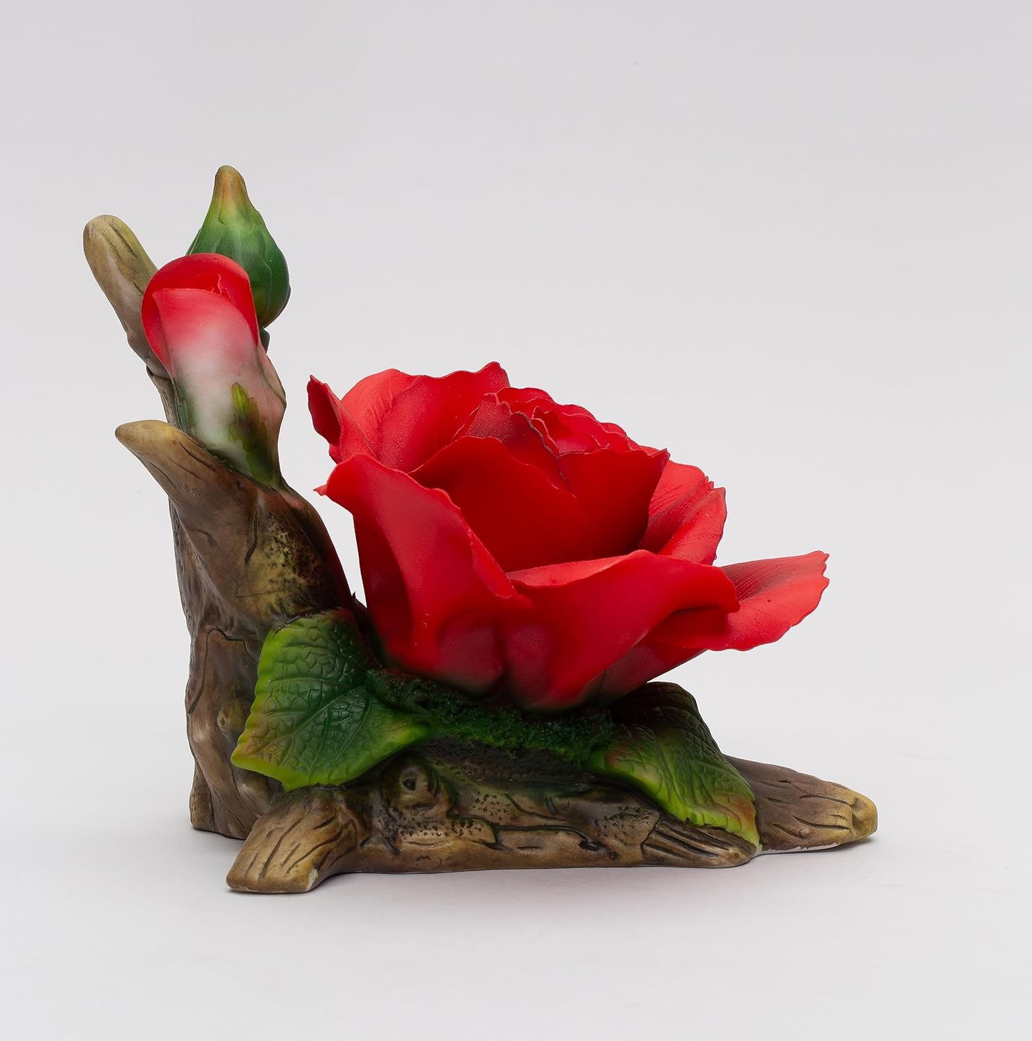 Cosmos Gifts Fine Porcelain Red Rose Flower Figurine 5-3/4" L 5088FIGURINE