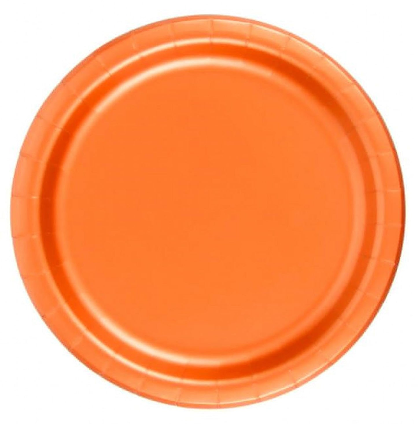 Party Favors Plus Dessert Cake Paper Plates Tangerine Orange 240 Count