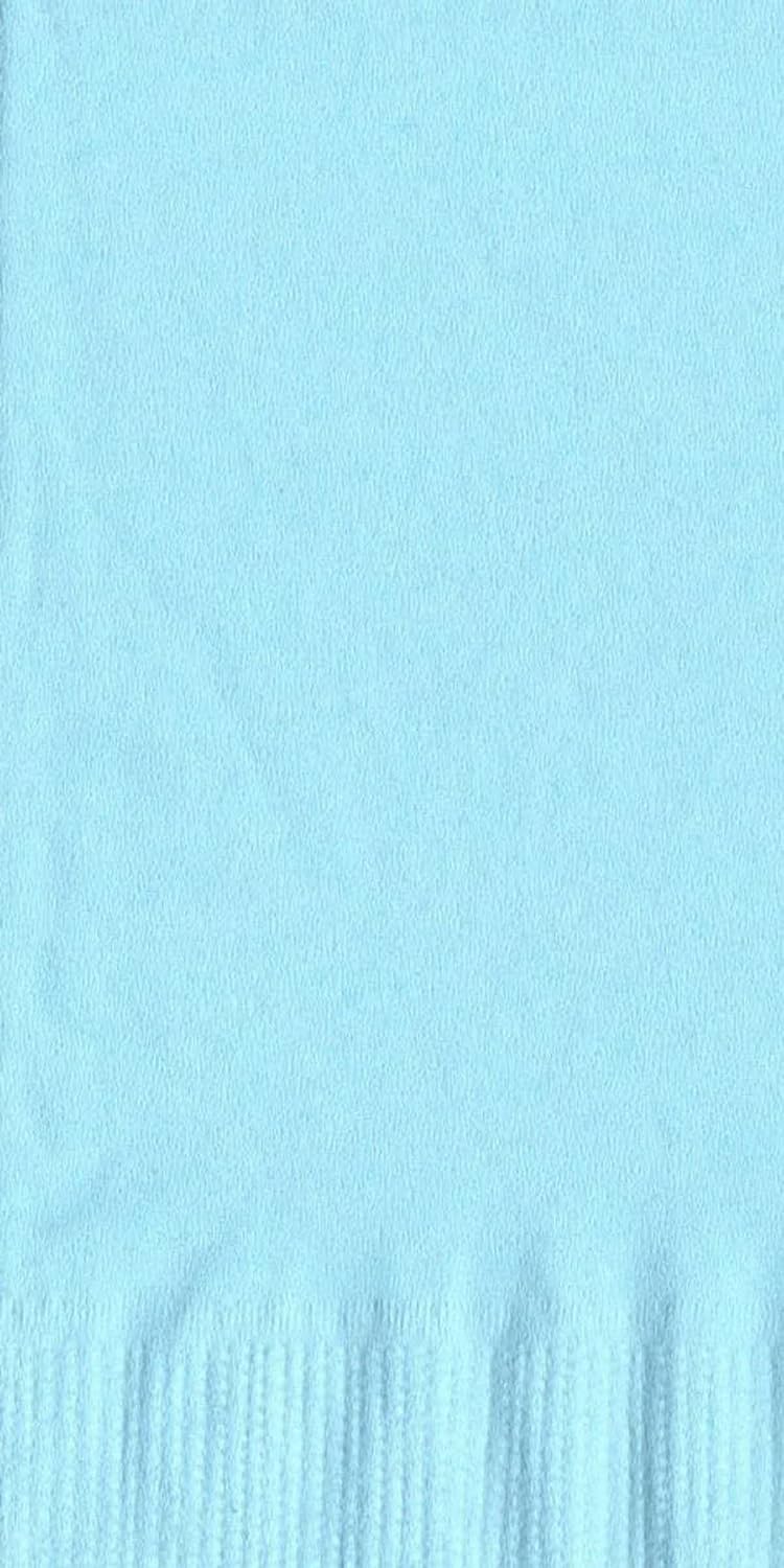 Party Favors Plus Light Blue 2-Ply Paper Dinner Hand Towel Napkins 200 Count