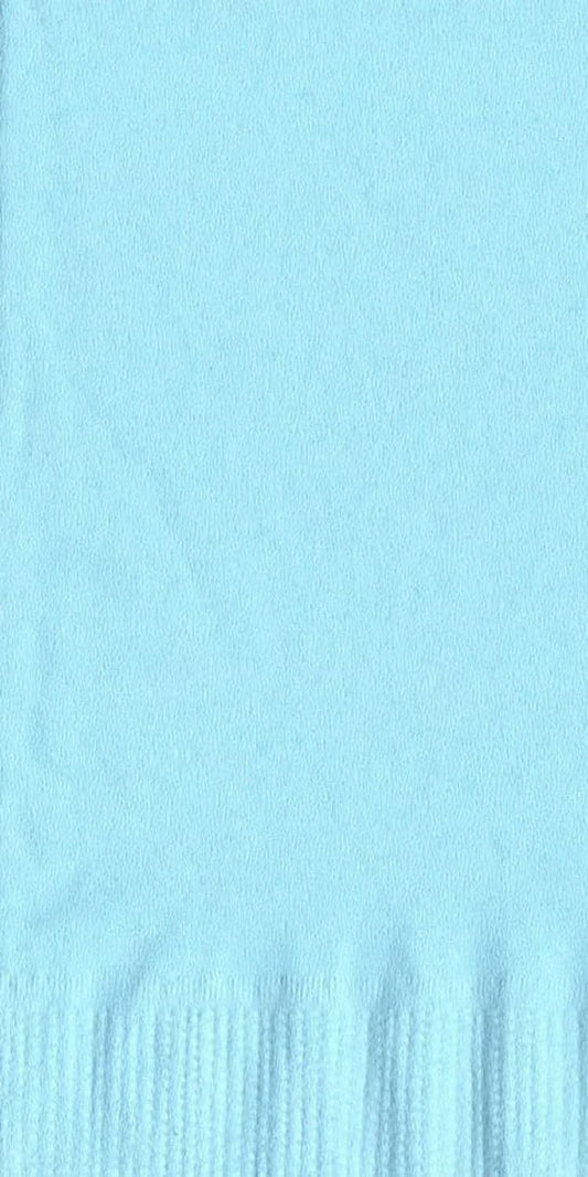 Party Favors Plus Light Blue 2-Ply Paper Dinner Hand Towel Napkins 200 Count