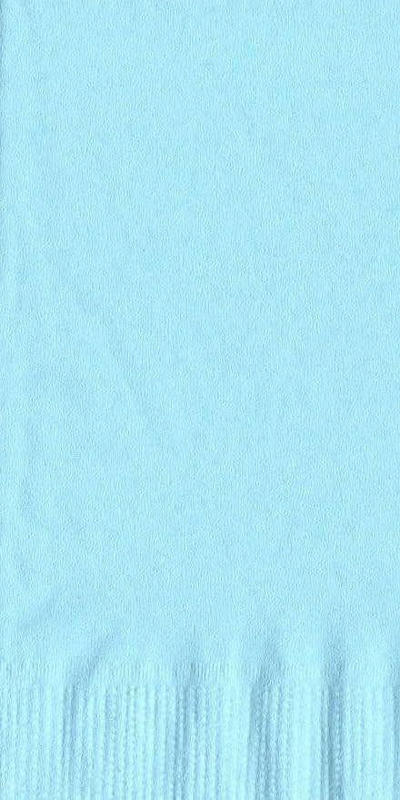 Party Favors Plus Light Blue 2-Ply Paper Dinner Hand Towel Napkins 200 Count
