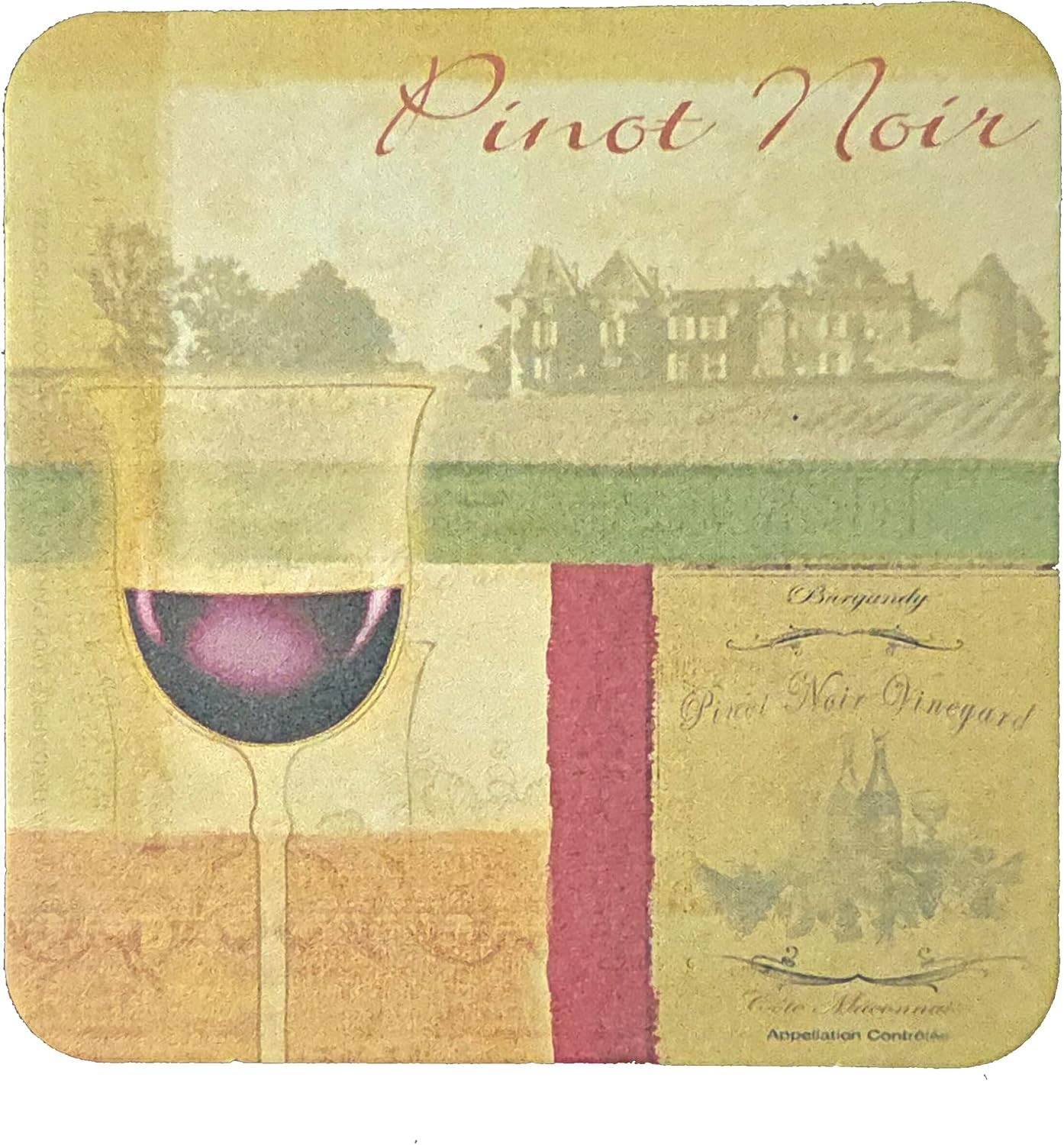 Party Favors Plus Multicolor Paper Coasters Wine Grapes Motif 8 Count