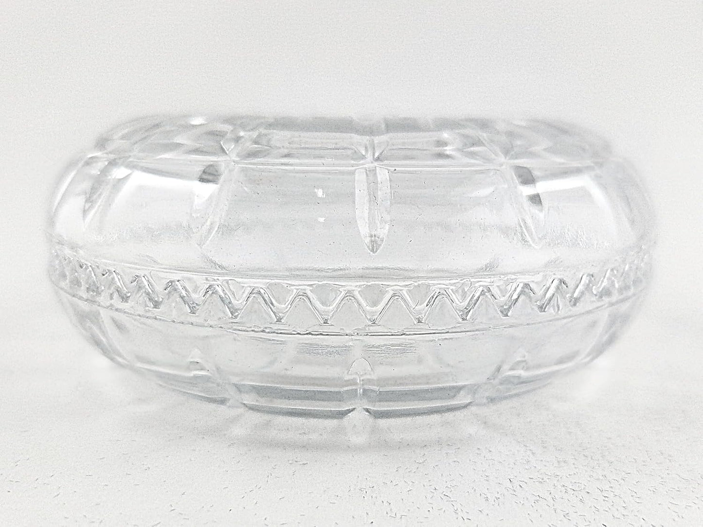 Party Favors Plus Clear Glass Bomboniera Favor Dishes Sawtooth Edge 4 Inch 2 Count