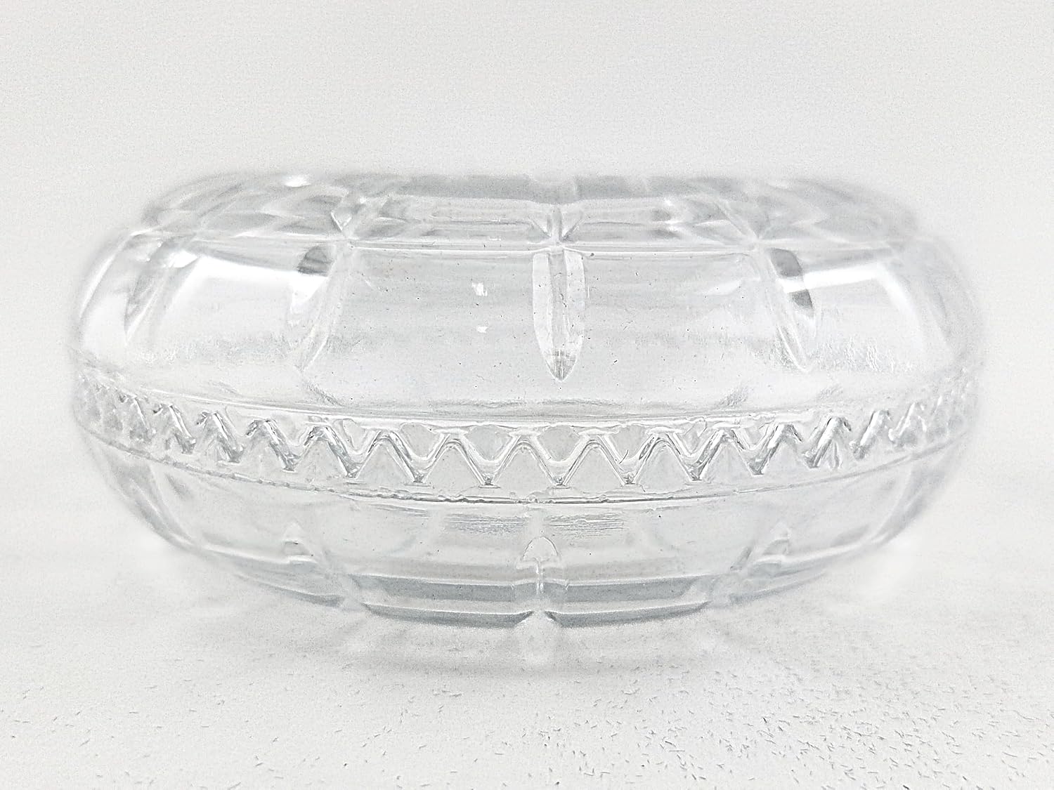 Party Favors Plus Clear Glass Bomboniera Favor Dishes Sawtooth Edge 4 Inch 2 Count