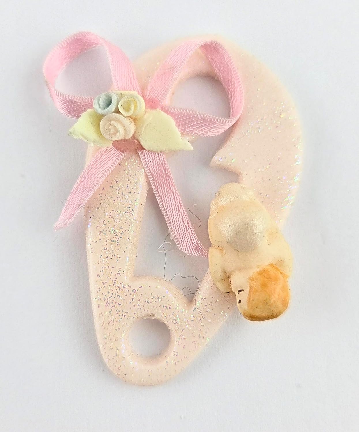 Party Favors Plus Cold Porcelain Capias Figurines Pink Blue 6 Count