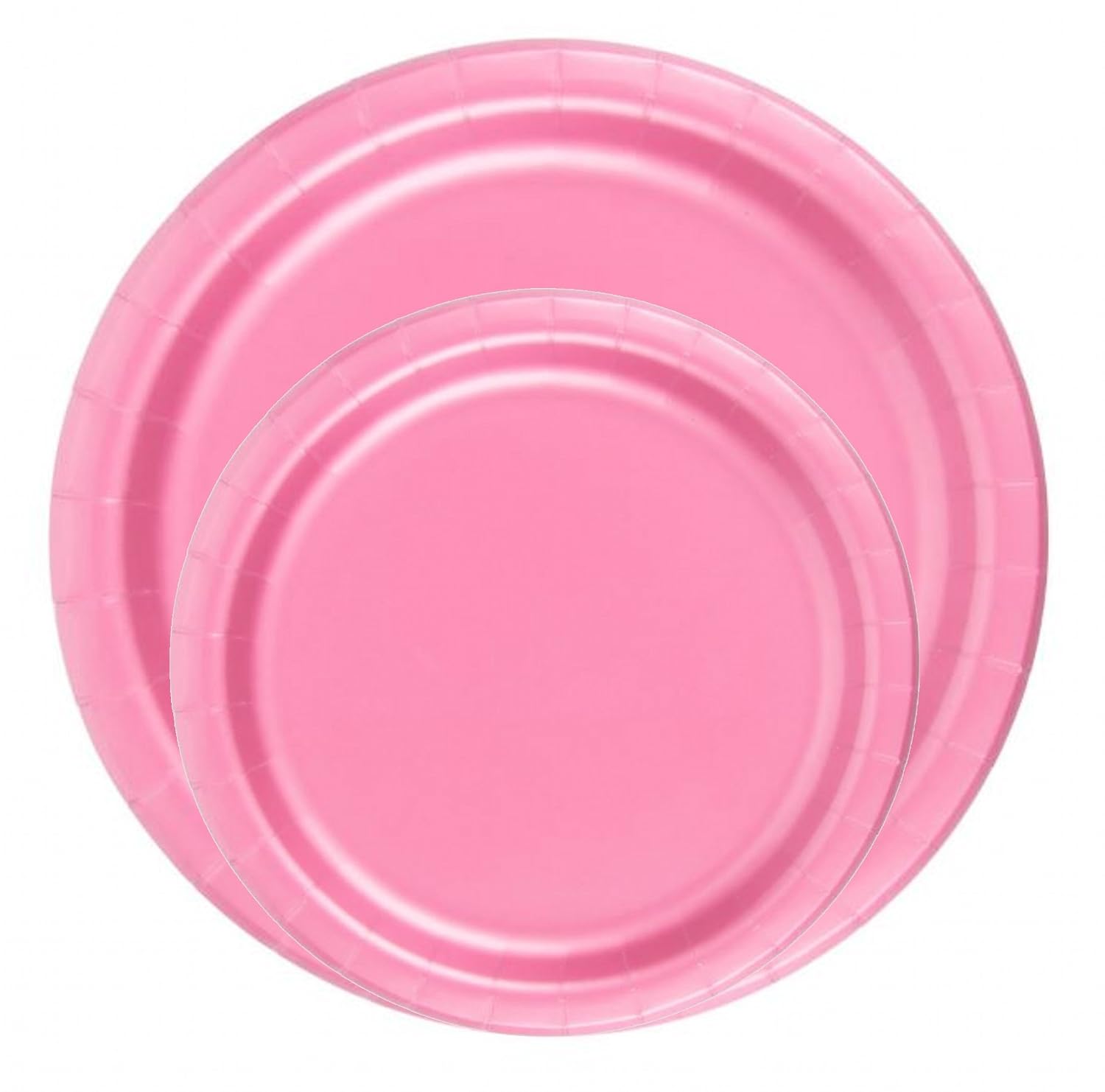 Party Favors Plus Paper Plates Pink 24 Count