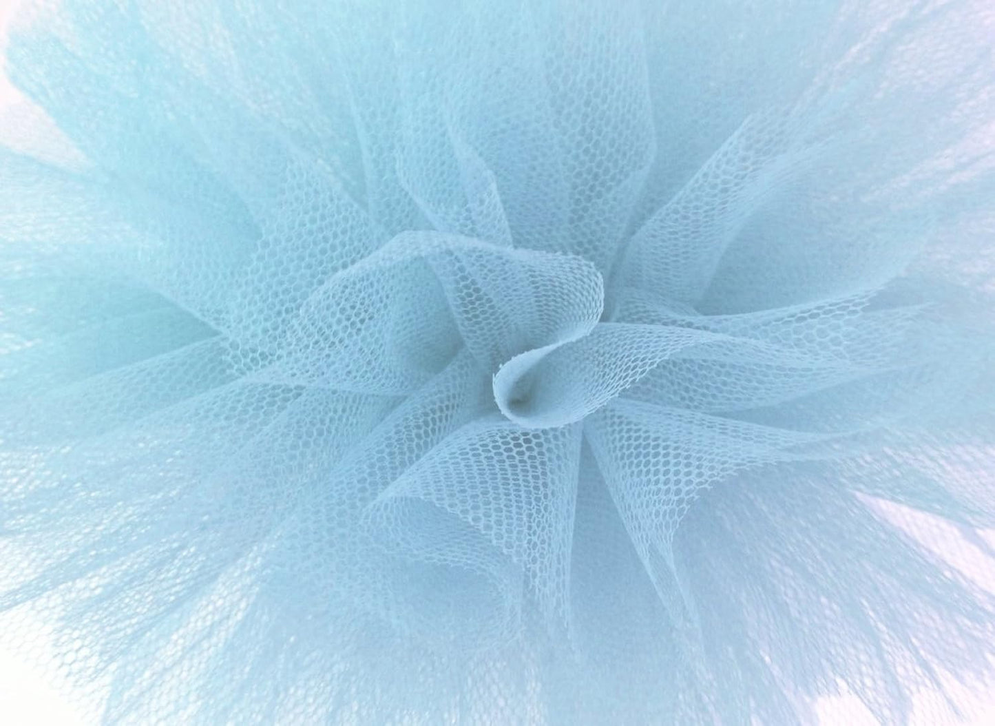 Party Favors Plus Light Blue Sheer Tulle Fabric Roll 54in X 100ft