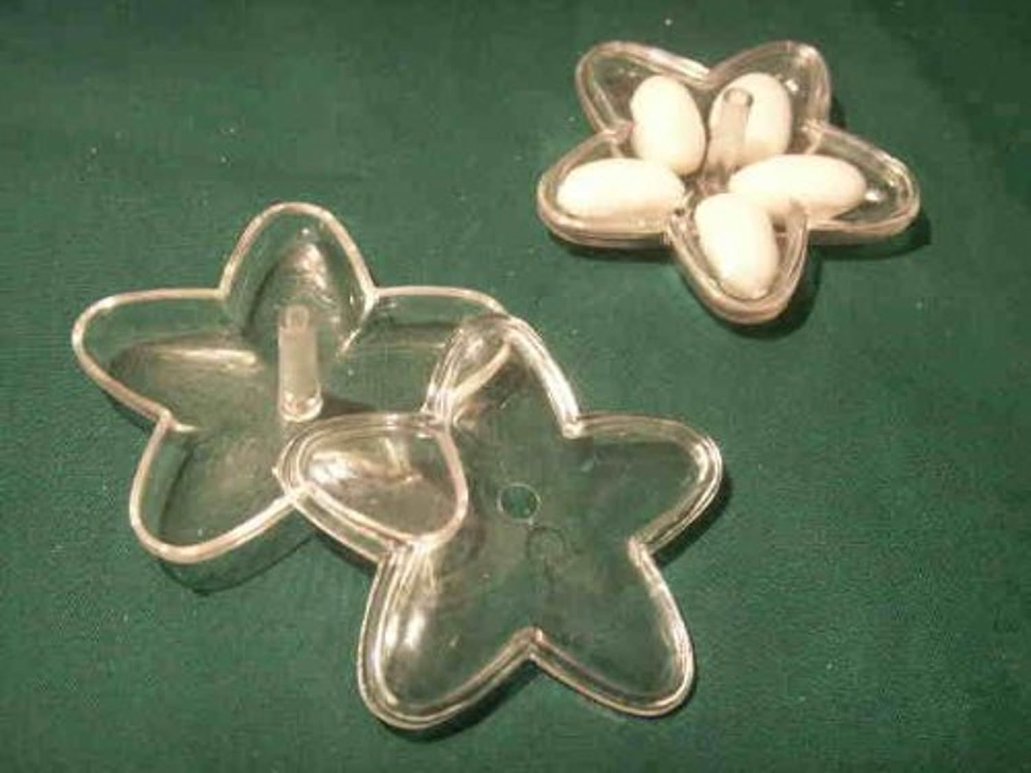 Party Favors Plus White Plastic Candy Holders with Covers 24 Count