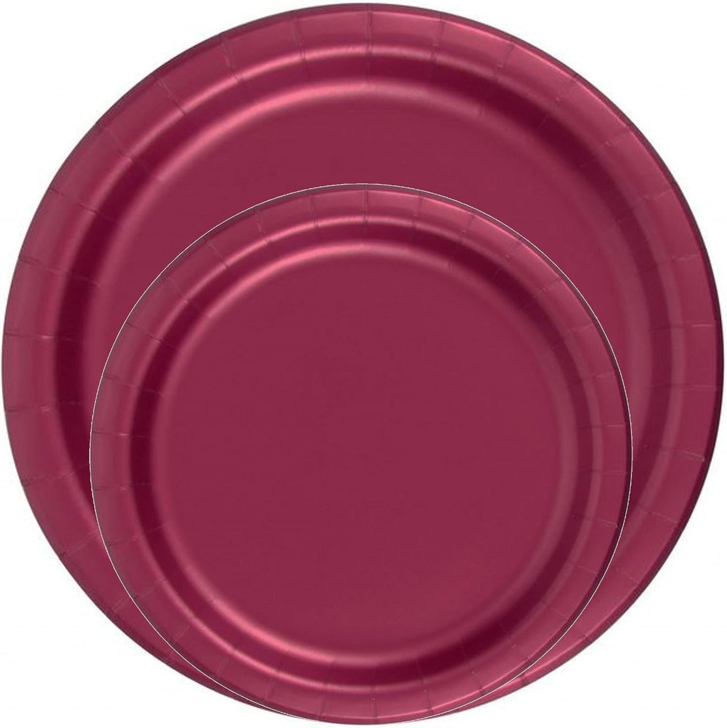 Party Favors Plus Burgundy Paper Plates 48 Count