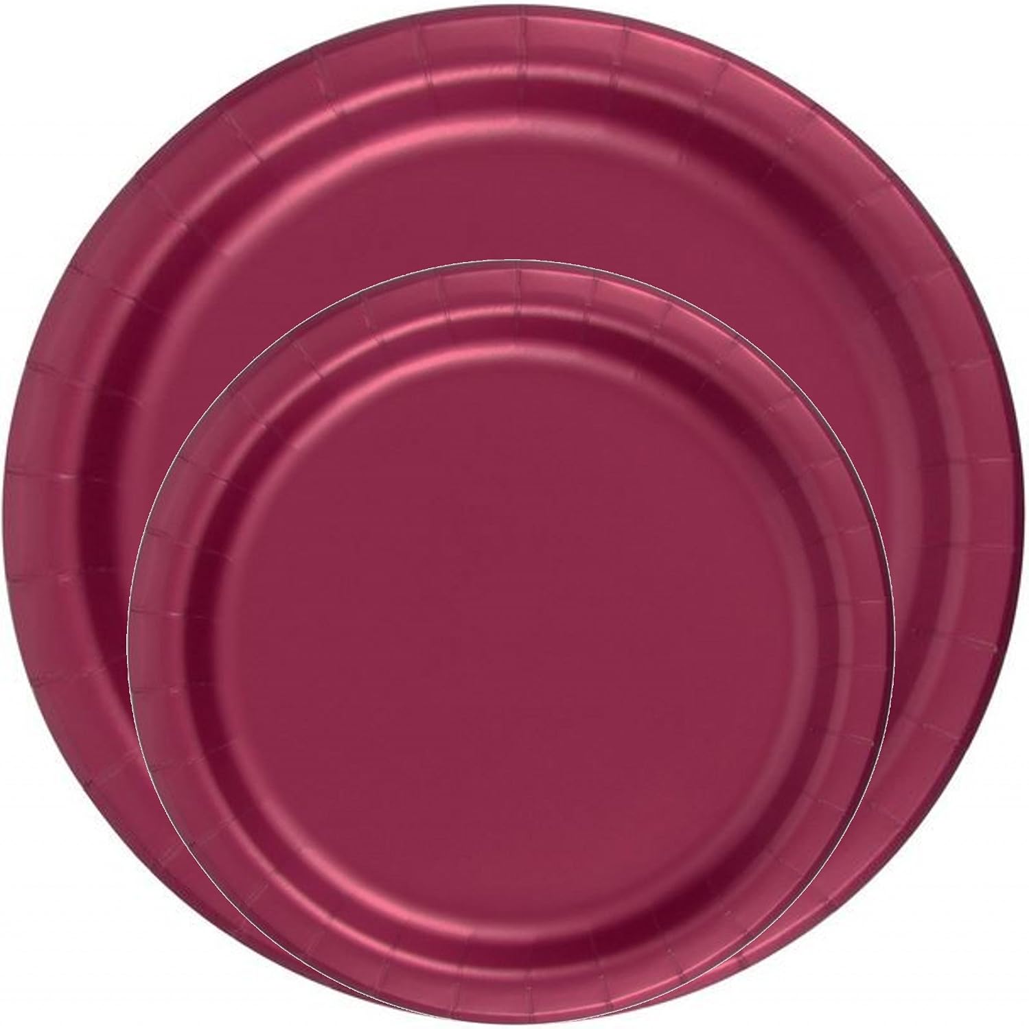 Party Favors Plus Burgundy Paper Plates 48 Count