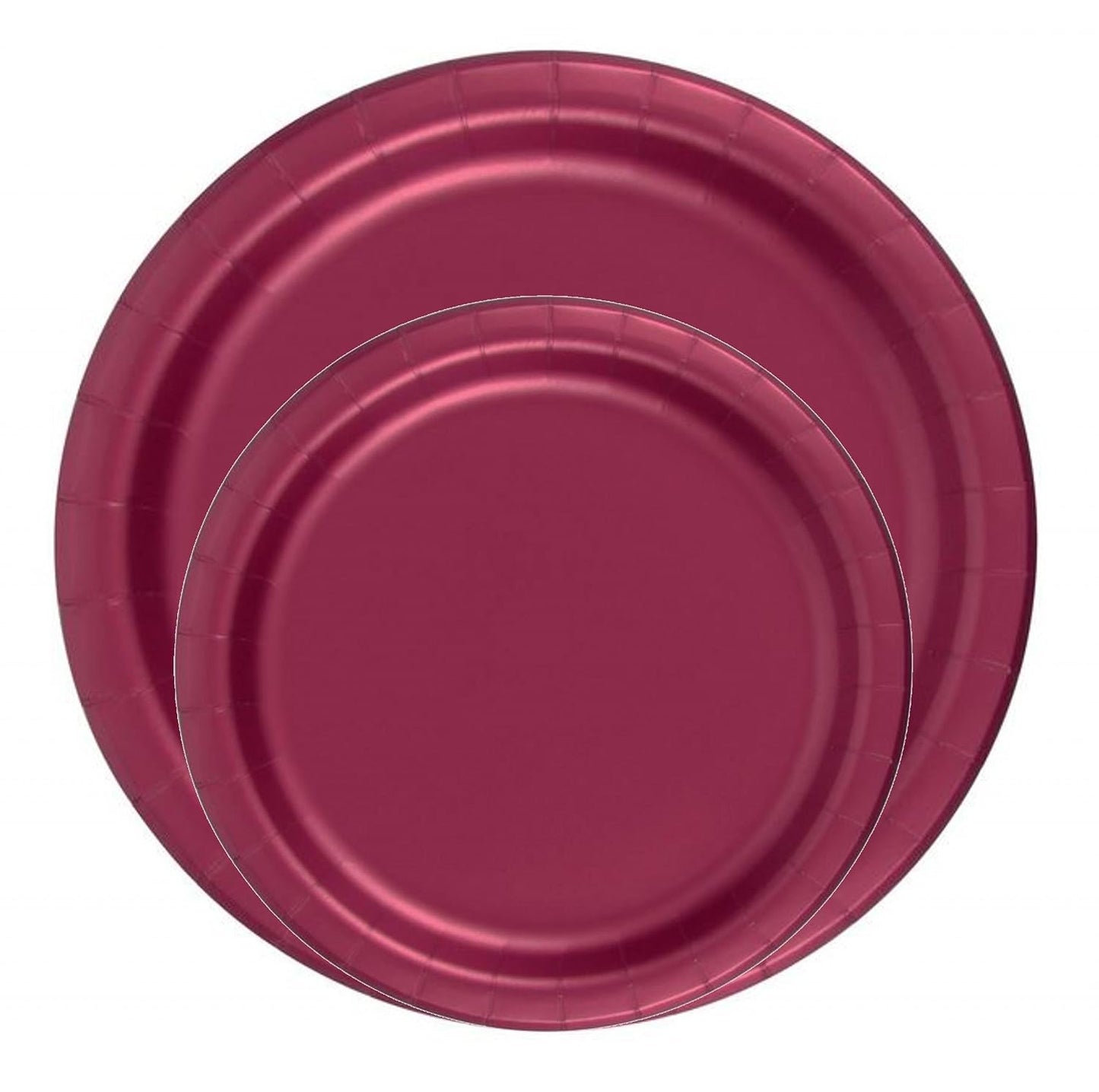 Party Favors Plus Burgundy Paper Plates 7 Inch 72 Count
