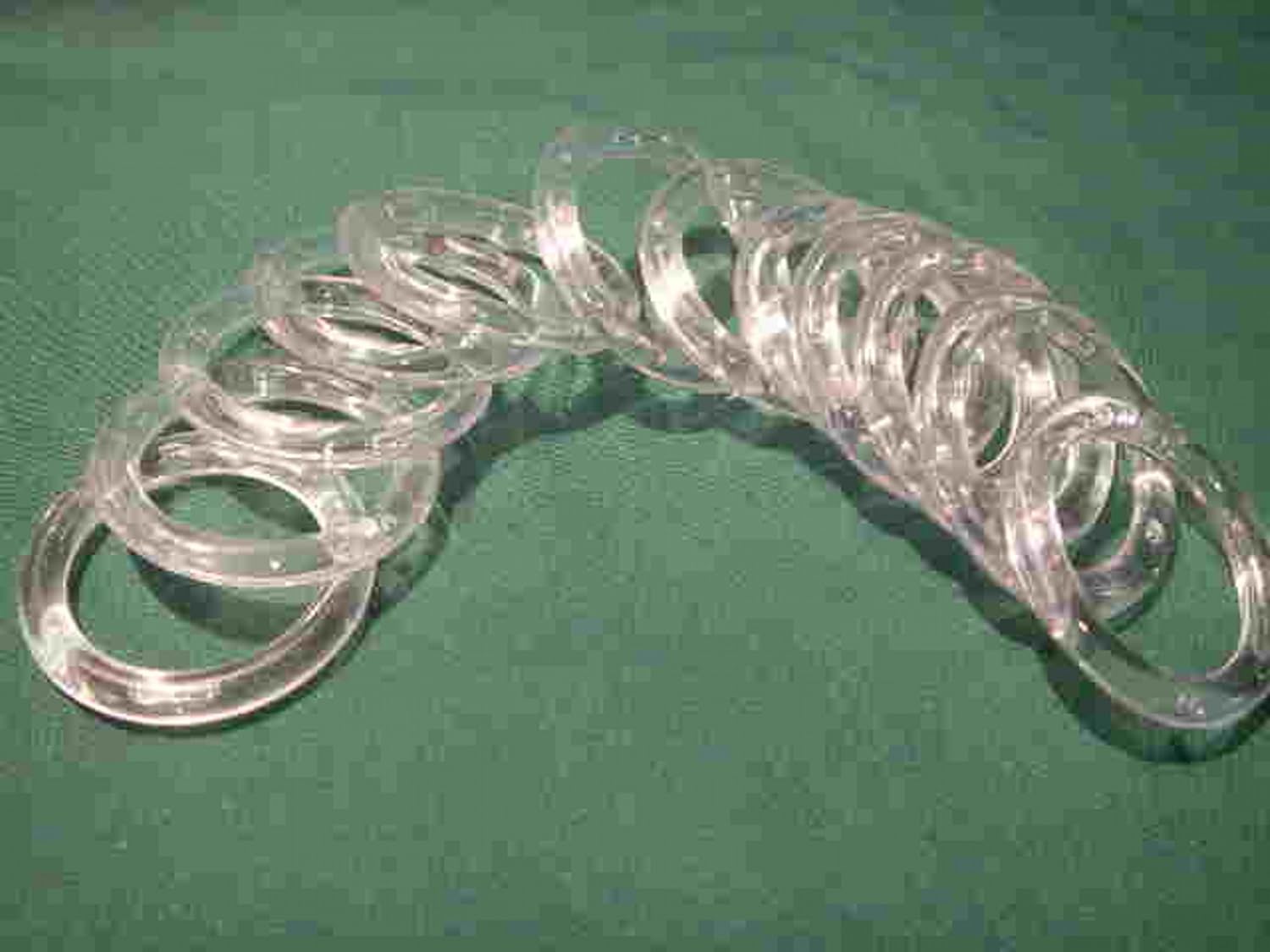 Party Favors Plus Clear Acrylic Napkin Rings 1.75 Inch 12 Count
