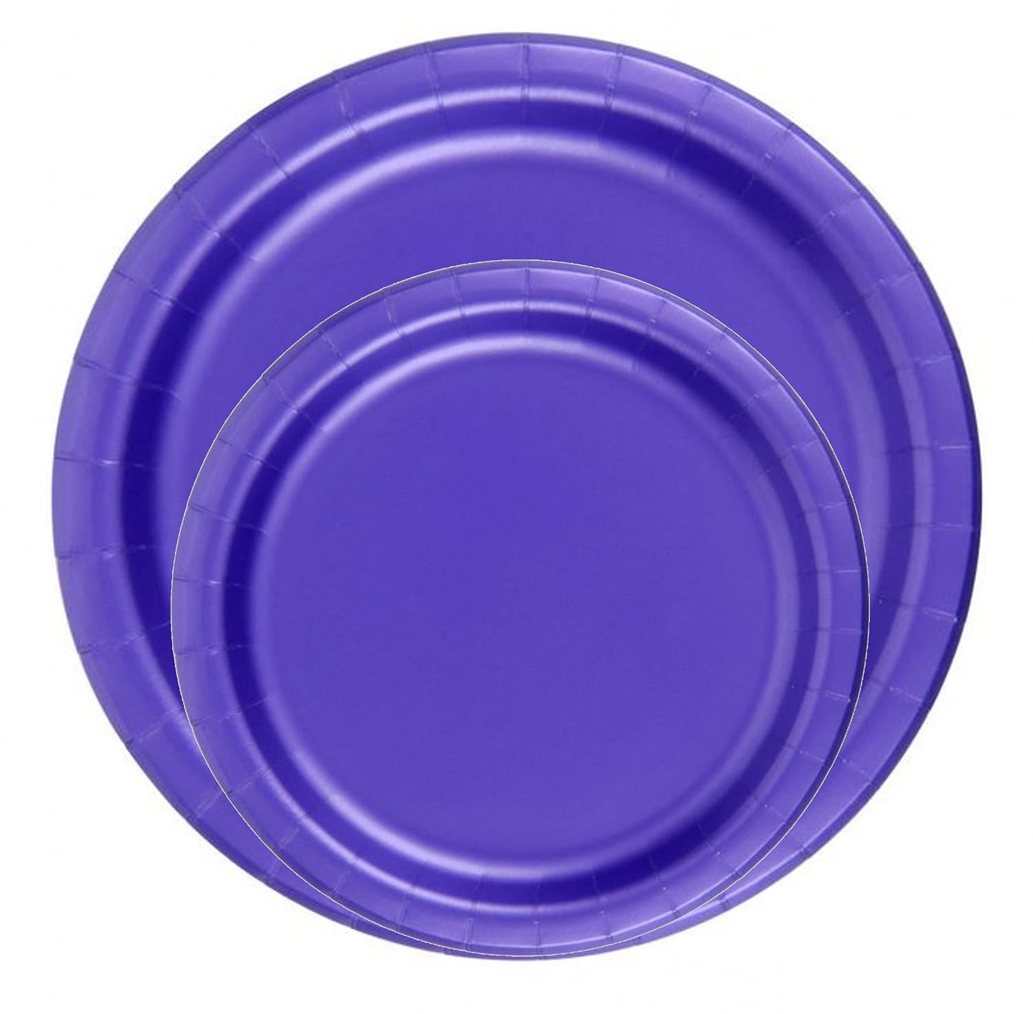 Party Favors Plus Paper Plates Purple 24 Count
