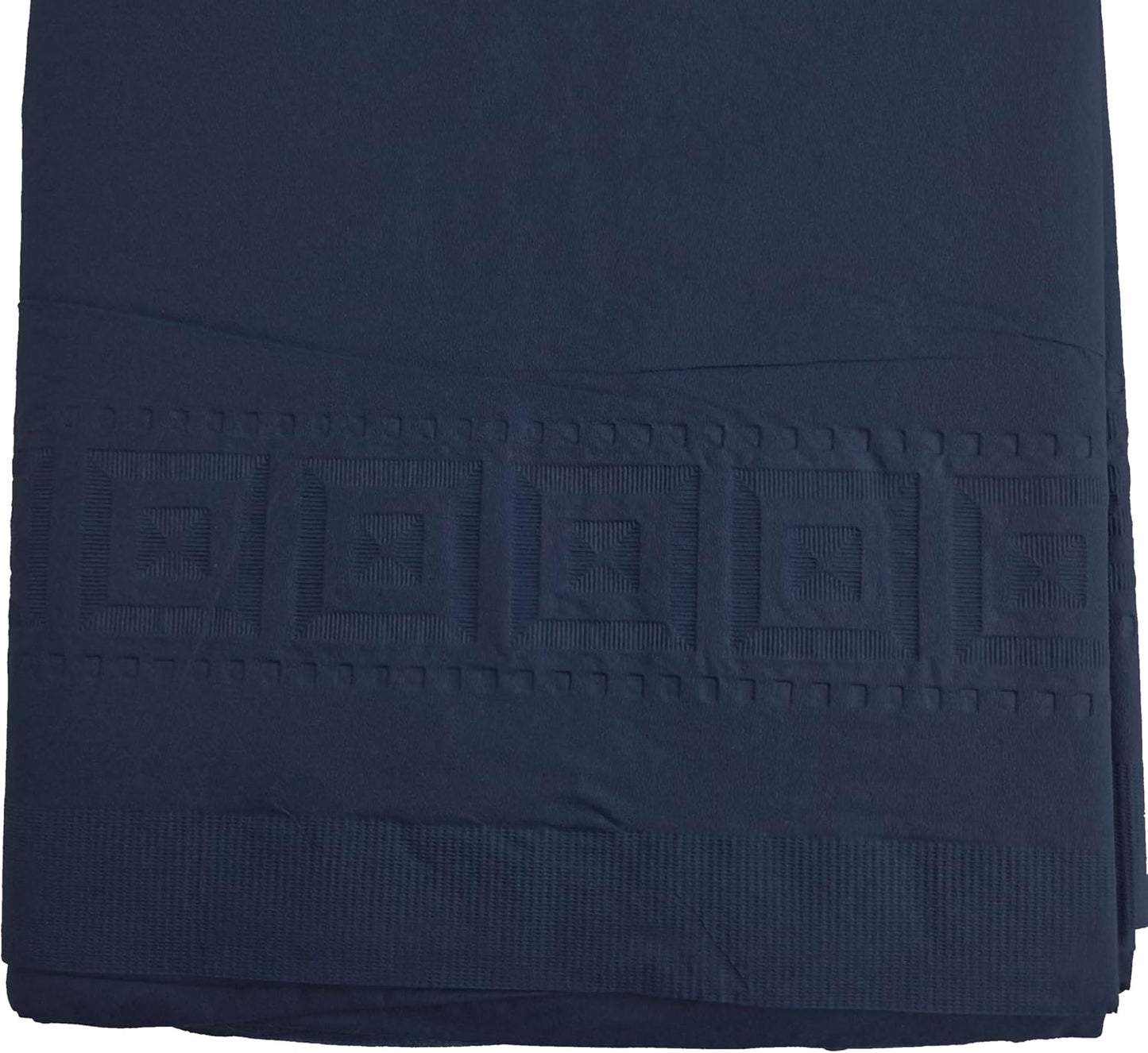 Party Favors Plus Navy Blue Disposable Tablecloth 2-Ply Tissue Plastic Lining 54x108 Inch Pack of 2