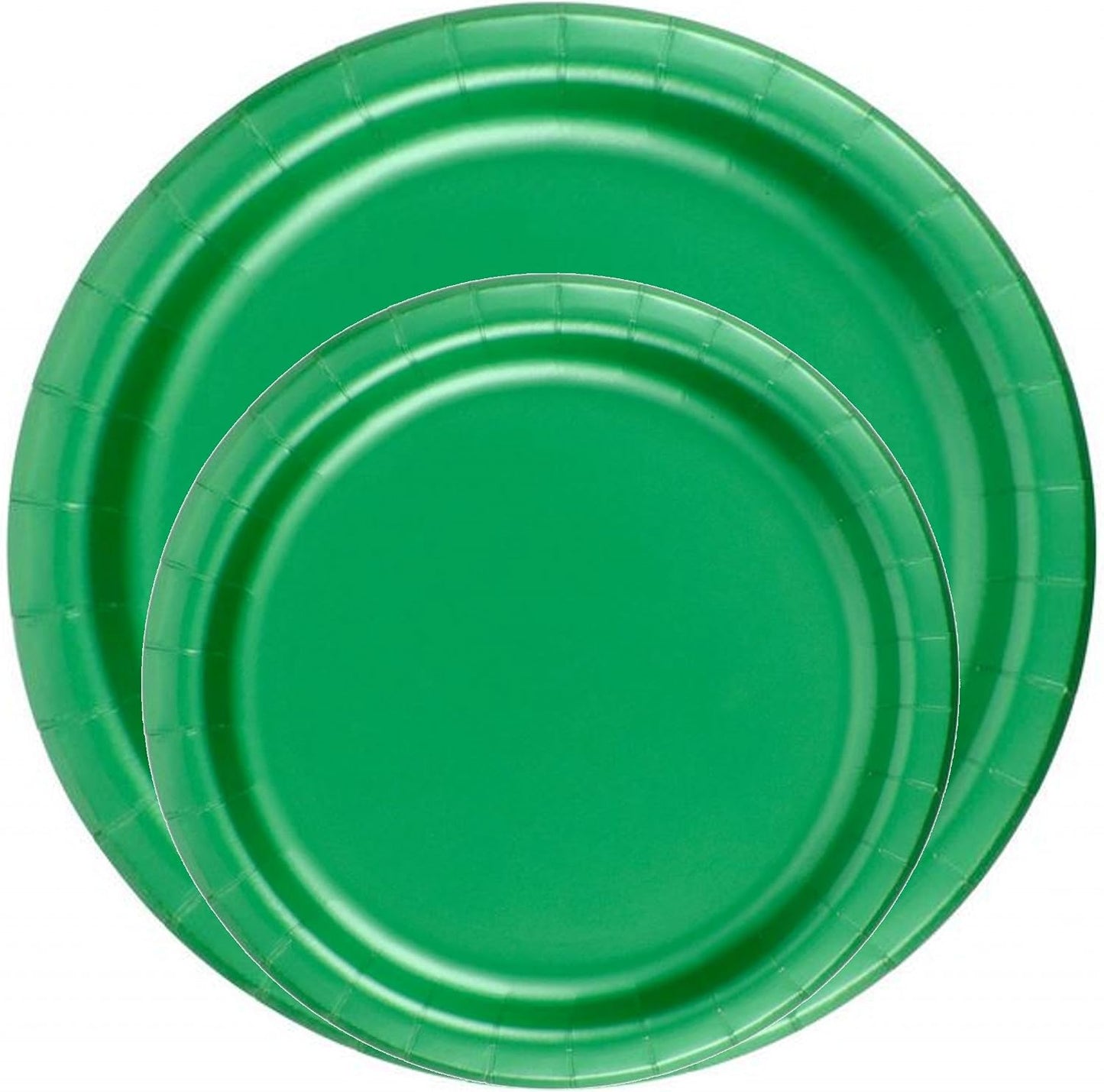 Party Favors Plus Kelly Green Wax Coated Paper Plates 240 Count