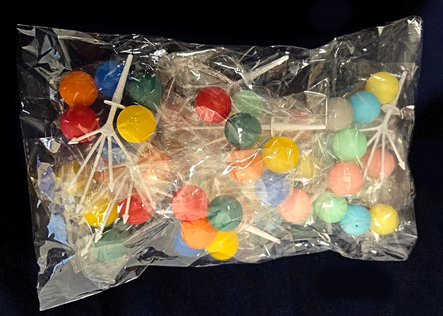 Party Favors Plus Mini Plastic Balloon Picks Multicolor 12 Count