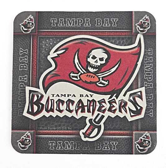 Party Favors Plus Absorbent Drink Coasters Football Motif Multicolor 8 Count