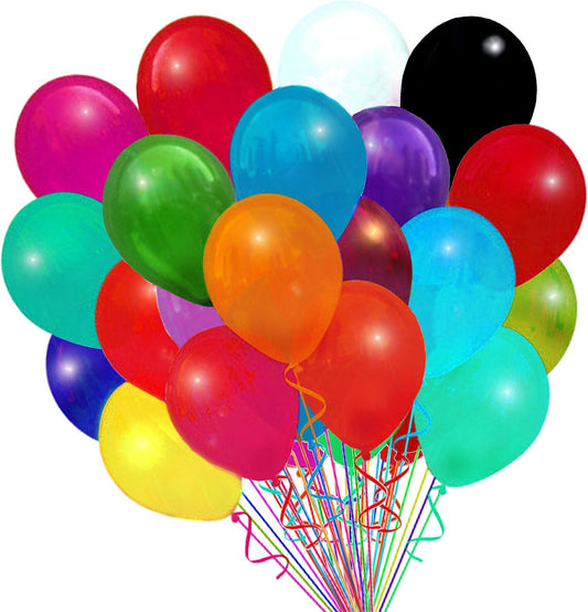 Party Favors Plus Latex Balloons Assorted 12 Inch 24 Count
