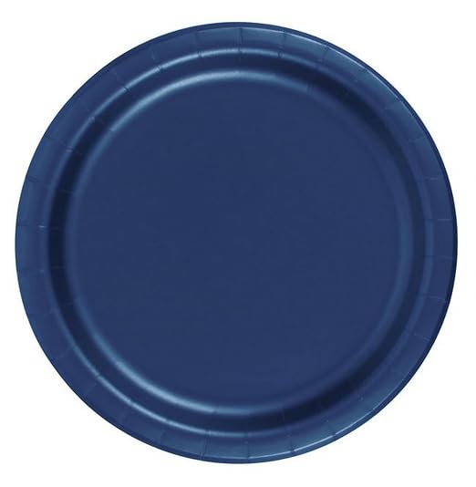 Party Favors Plus Dessert Cake Paper Plates Navy Blue 240 Count