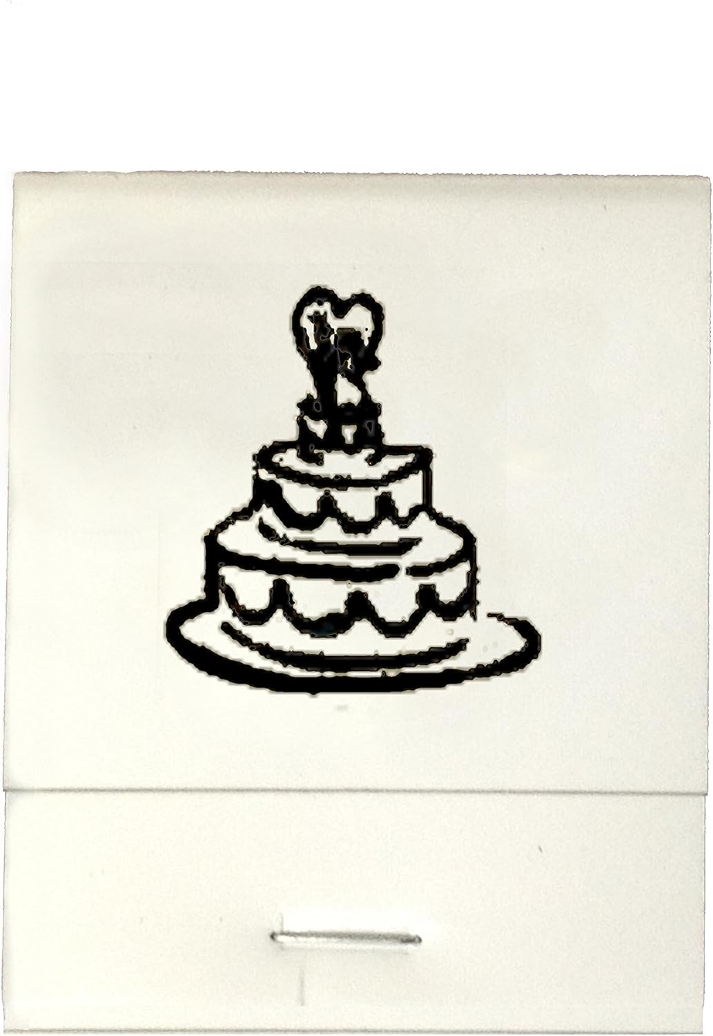 Party Favors Plus White Imprinted Wedding Cake Matchbooks 50 Count
