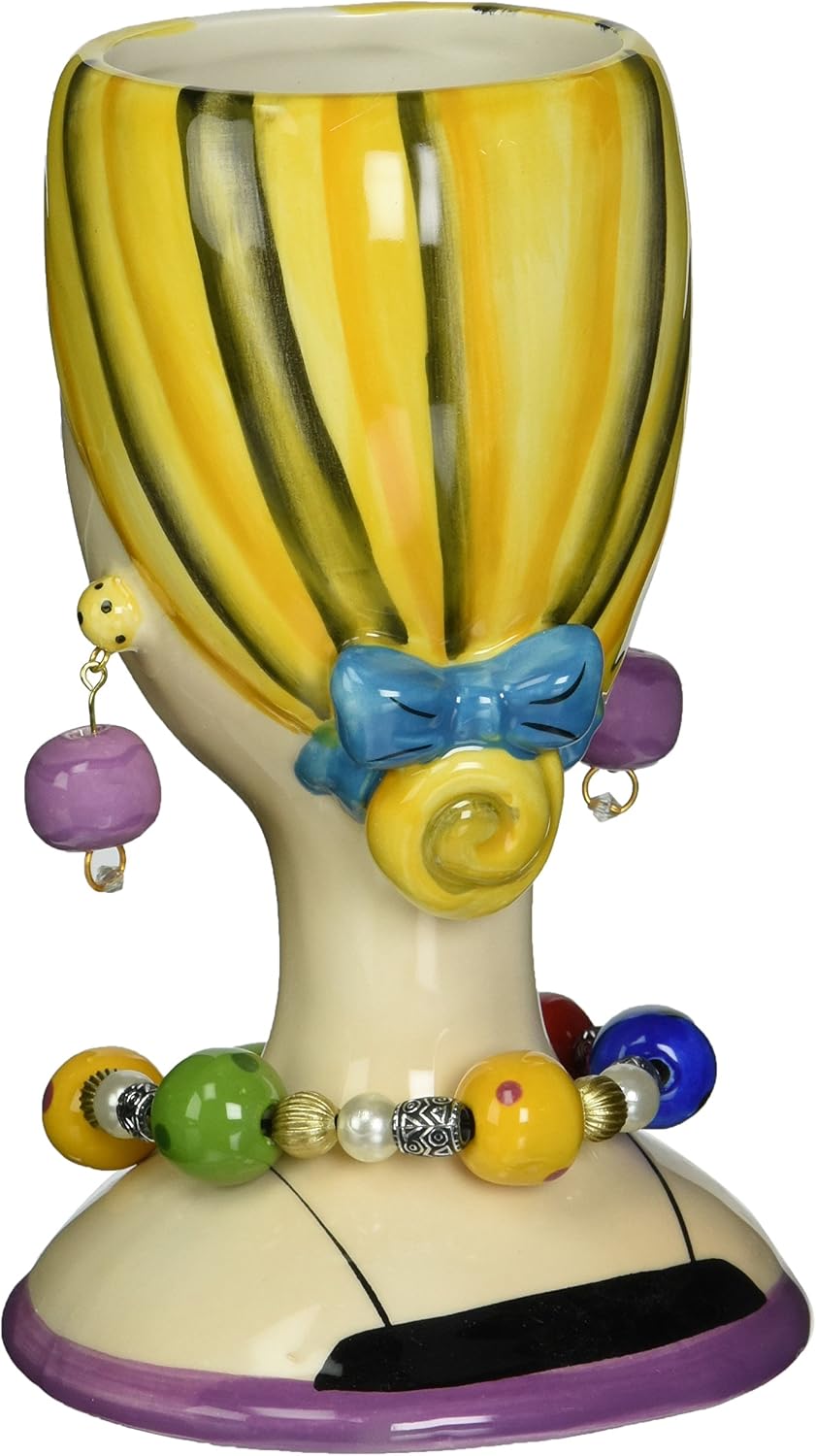 Appletree Design Ceramic Sugar High Social Vase Lady Figurine 6-1/4" H