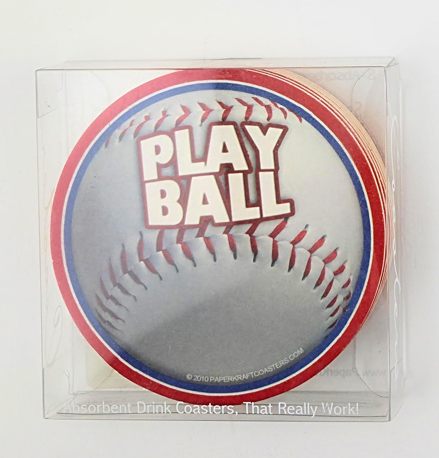 Party Favors Plus Multicolor Paper Coasters Play Ball Motif 8 Count