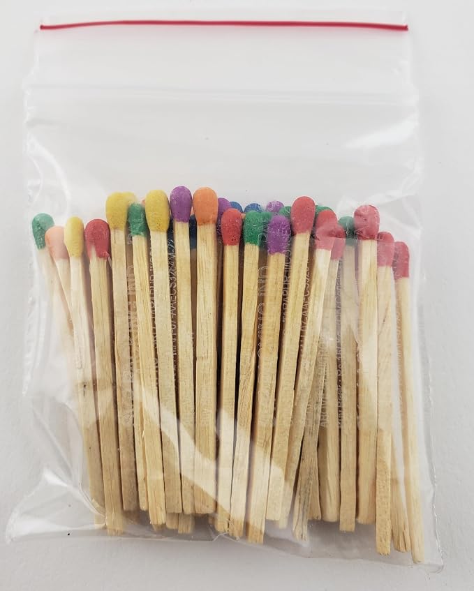 Party Favors Plus Rainbow Mix 1 Wooden Safety Matches 250 Count