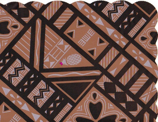 Party Favors Plus Black Brown Plastic Scalloped Placemats 48 Count