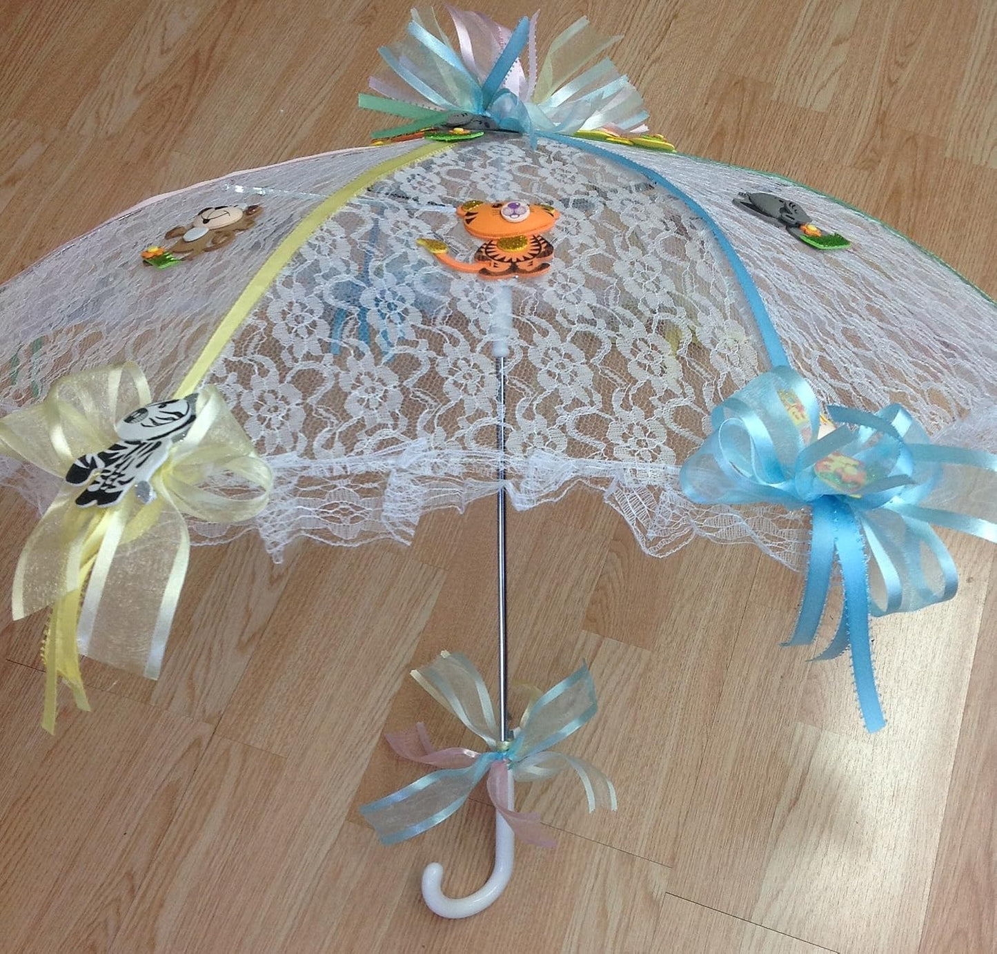 Party Favors Plus White Lace Umbrella Parasol 36 Inches