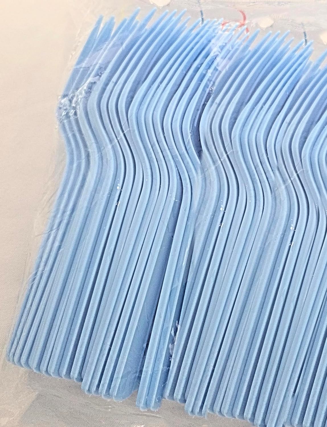 Party Favors Plus Light Blue Heavy Duty Plastic Forks 50 Count