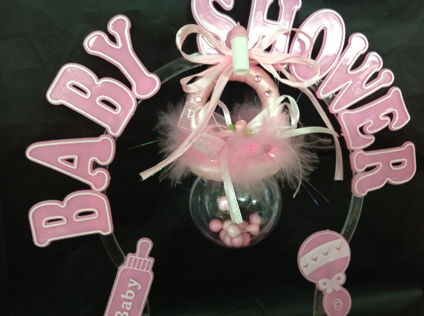 Party Favors Plus Pink Plastic Large Pacifier Baby Shower Cake Topper 9 Inch
