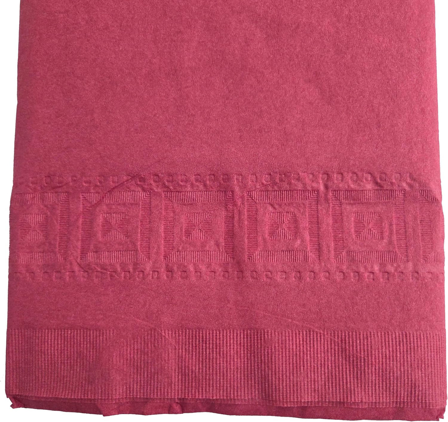 Party Favors Plus Disposable Tablecloth Burgundy 54x108 Inch 2 Pack